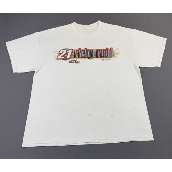 Rare Vintage Y2K Nascar Ricky Rudd Racing Motocraft Wood Brothers Promo XL Tee - Picture 2 of 14